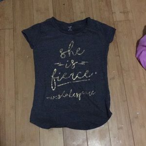 Gray and gold Comfy shirt